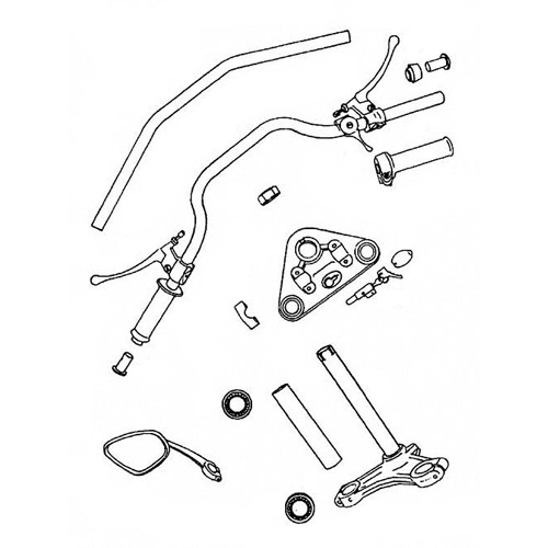 4 - Handlebar, control cables