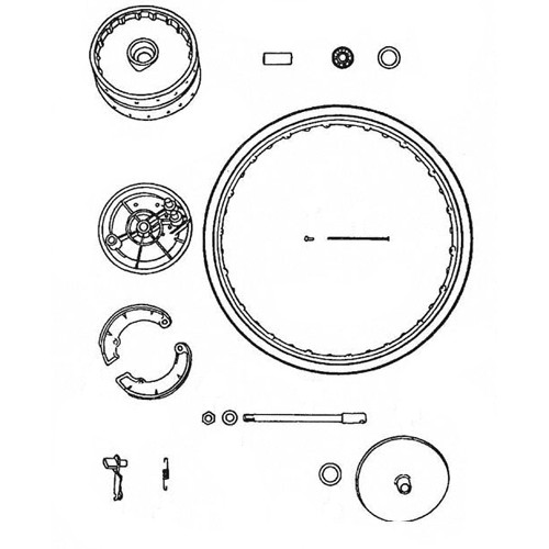 6 - Roue avant, moyeu, frein