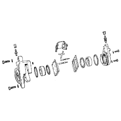 Disc brake caliper MZ ETZ 125 150