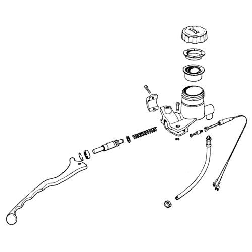 Master cylinder MZ ETZ 125 150