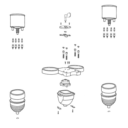 Instruments for de luxe models MZ ETZ 125 150