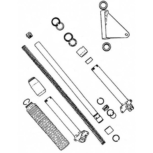 Suspension avant MZ TS 250 