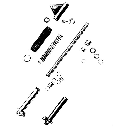 Suspension avant MZ ETS 250