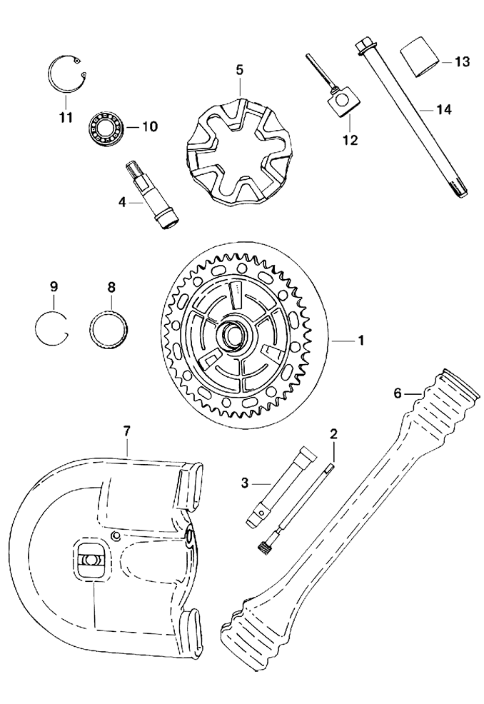 Rear wheel drive MZ TS 250 250/1