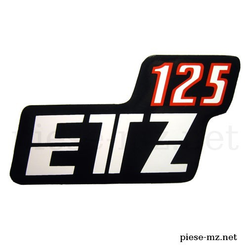 Autocollant ETZ 125 boîte latérale