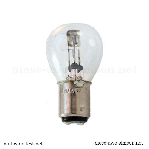 Ampoule 6 Volts BA15D 15/15W - Elta