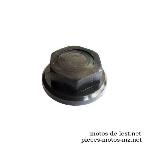 Cache plastique noir pour écrou de tube de fourche MZ ETZ (C2c_Supplier)