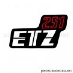 Autocollant ETZ 251 boîte latérale MZ ETZ 251