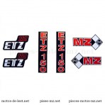 Set autocollants MZ ETZ 250 (HU)