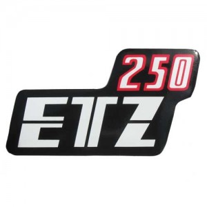 Autocollant boîte latérale MZ ETZ 250