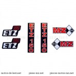 Set autocollants MZ ETZ 150 (HU)